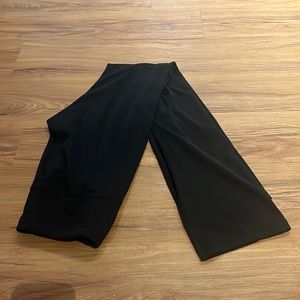 Black flare leggings